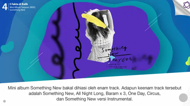 [Bintang] 5 Fakta di Balik Mini Album Taeyeon SNSD, Something New