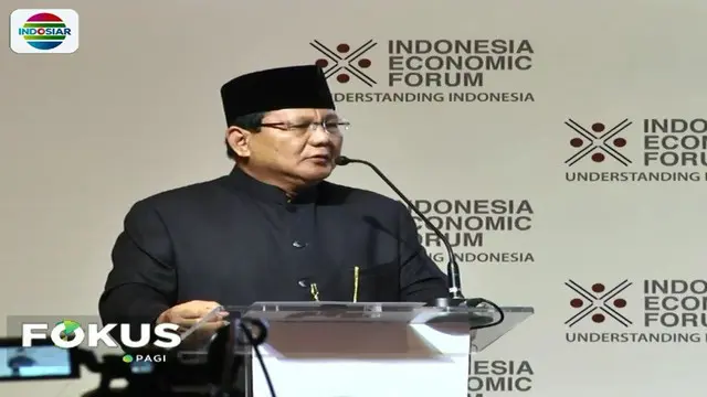 Pidato di Indonesia Economic Forum, Prabowo Ibaratkan Perekonomian seperti Tubuh Manusia