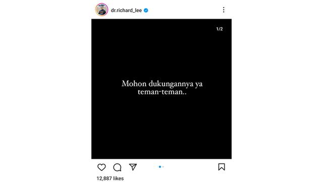 Postingan dr. Richard Lee