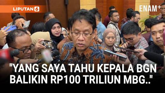 Menkeu Purbaya Blak-blakan Kepala BGN Kembalikan Rp100 Triliun Anggaran MBG