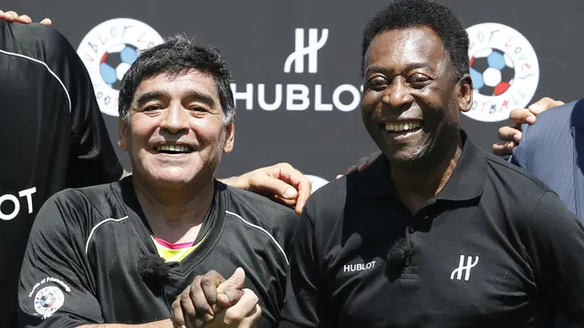 Foto: Pele Tutup usia, Harapannya Main Bola Bareng Maradona di Surga Terwujud