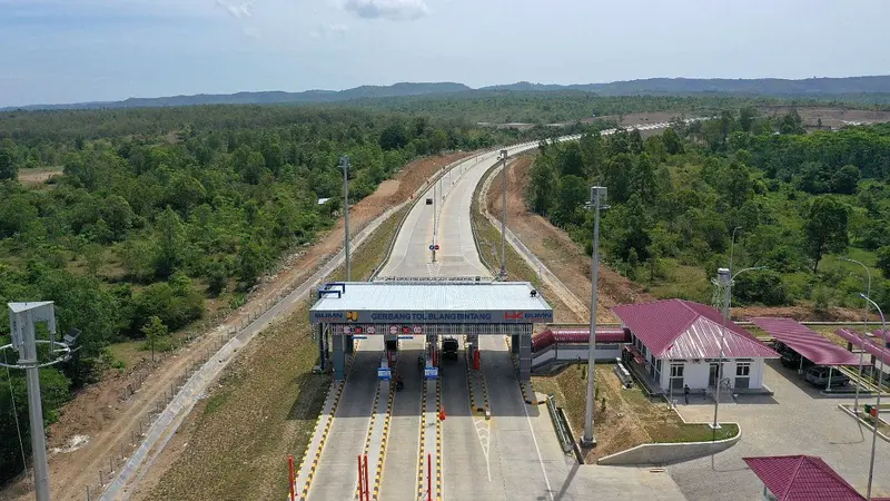 Jalan Tol Sigli Banda Aceh (Sibanceh) Seksi 4 (Indrapuri–Blang Bintang) yang menjadi bagian dari Jalan Tol Trans Sumatera (JTTS) sepanjang 2.765 km. (Dok Hutama Karya)