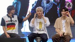 Selain itu ada pula sesi foto grup untuk para NCTzen. (Liputan6.com/Herman Zakharia)