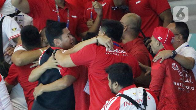 Cetak Sejarah, Polo Air Putra Indonesia Raih Emas SEA Games 2019