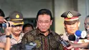 Menteri Koordinator Bidang Politik Hukum dan Keamanan, Djoko Suyanto dipanggil di KPK,  Jakarta, Selasa (16/9/2014) (Liputan6.com/Panji Diksana)