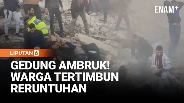 Gedung Ambruk di Tripoli, Penghuni Tertimbun Reruntuhan