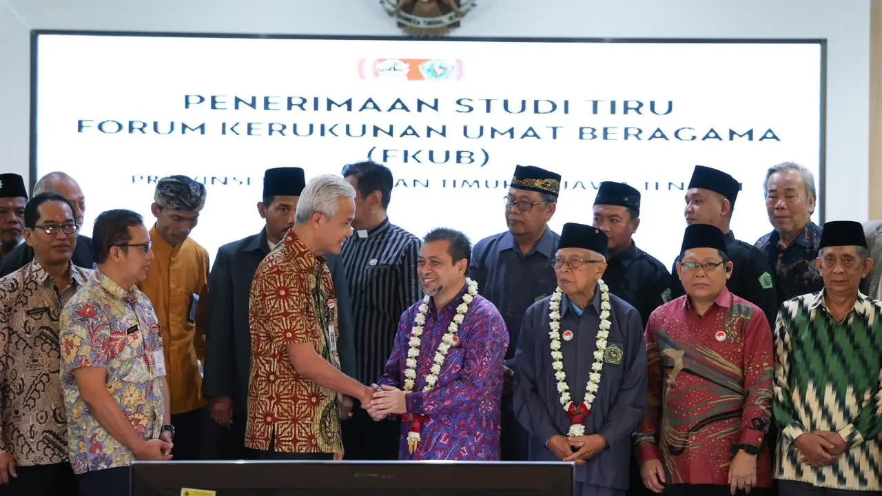 Forum Kerukunan Umat Beragama Provinsi Kalimantan Timur (FKUB Kaltim) melakukan studi tiru kehidupan kerukunan dan moderasi beragama ke Provinsi Jawa Tengah (Jateng)