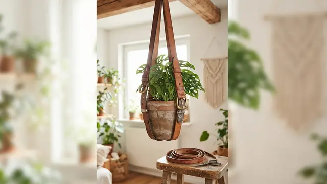 DIY Dekorasi Rumah Pakai Sabuk Bekas