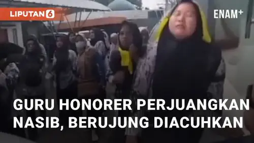 VIDEO: Detik-detik Guru Honorer Perjuangkan Nasib, Berujung Diacuhkan oleh Pejabat