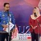 Ketua Umum Federasi Panjat Tebing Indonesia (FPTI) Yenny Wahid (kanan) menemui Gubernur DKI Jakarta Anies Baswedan jelang kejuaraan dunia di Jakarta. (Istimewa)