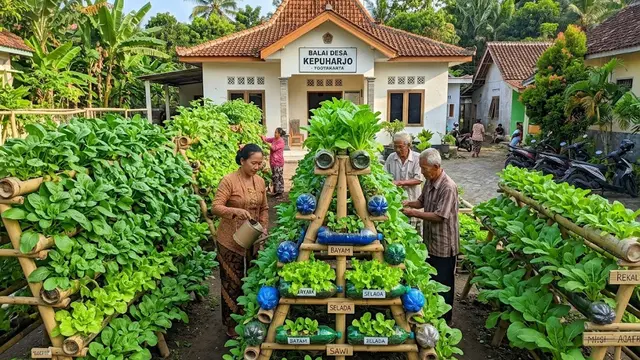 Kebun Sayur Vertikal untuk Lahan Terbatas