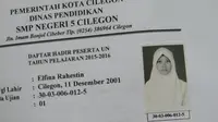 Sebelum menghilang, siswi SMP itu sempat mengirim pesan singkat kepada orangtuanya. (Liputan6.com/Yandhi Deslatama)