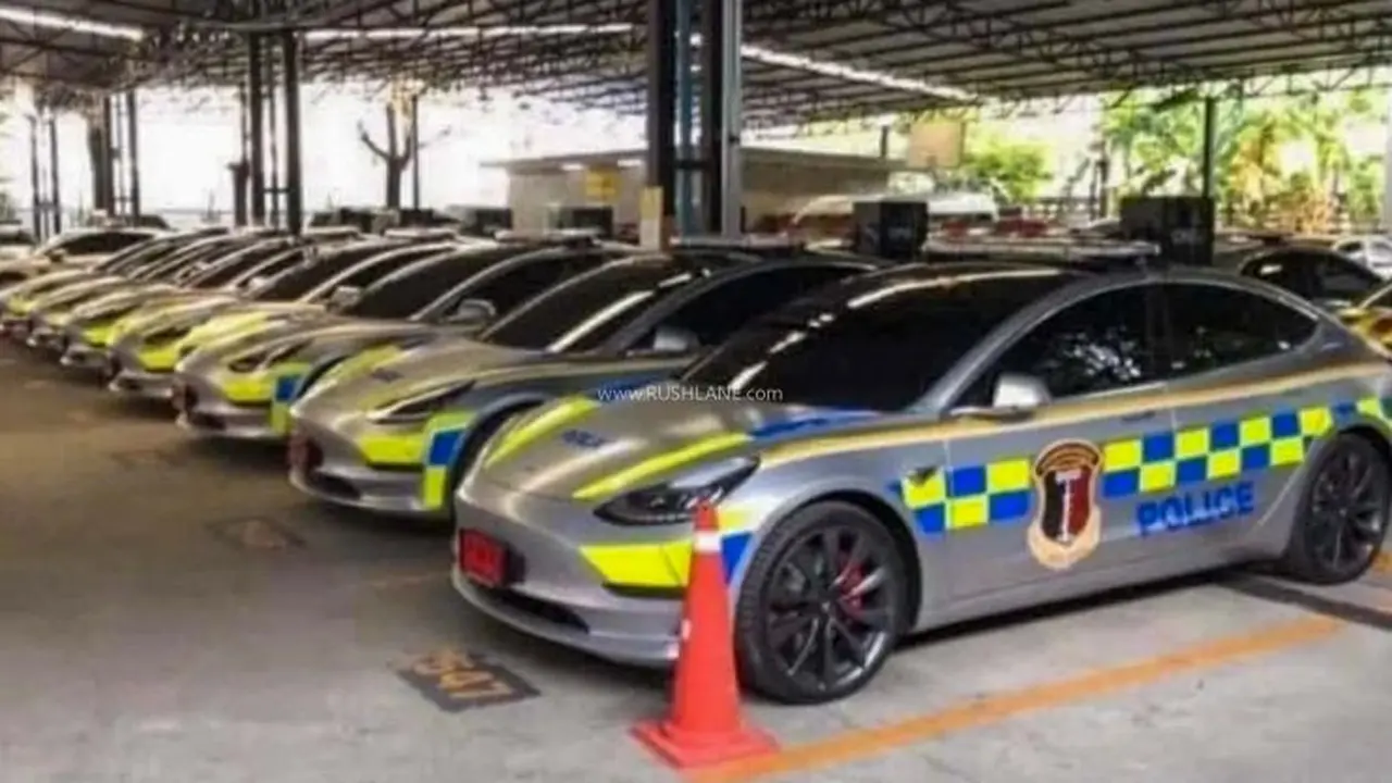 Tesla Model 3 Resmi Jadi Mobil Polisi di Thailand (Rushlane)