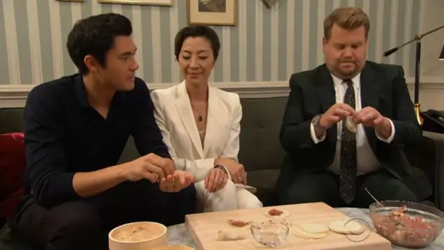 James Corden, Henry Golding, Michelle Yeoh