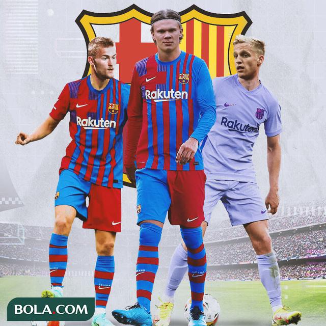 Barcelona - Matthijs De Ligt, Erling Haaland, Donny van de Beek