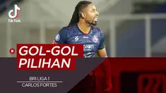 Berita video TikTok tentang deretan gol pilihan di BRI Liga 1 series pertama.