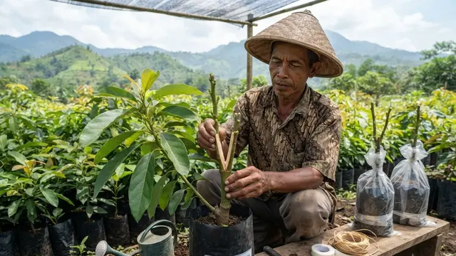 Cara Memperbanyak Cabang Alpukat