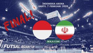 Timnas Futsal Indonesia vs Iran. (Bola.com/Wiwig Prayugi)