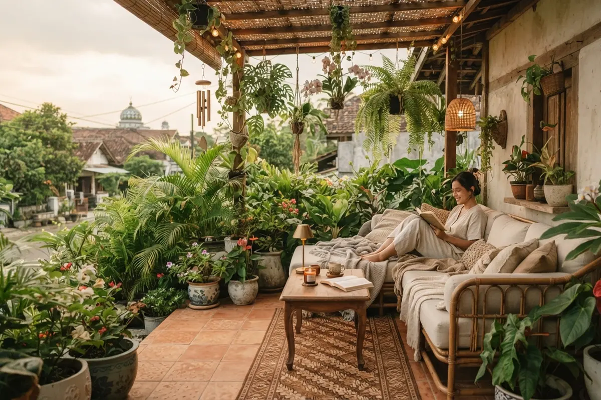 Cara Membuat Teras Terlihat seperti Area Lounge Hotel