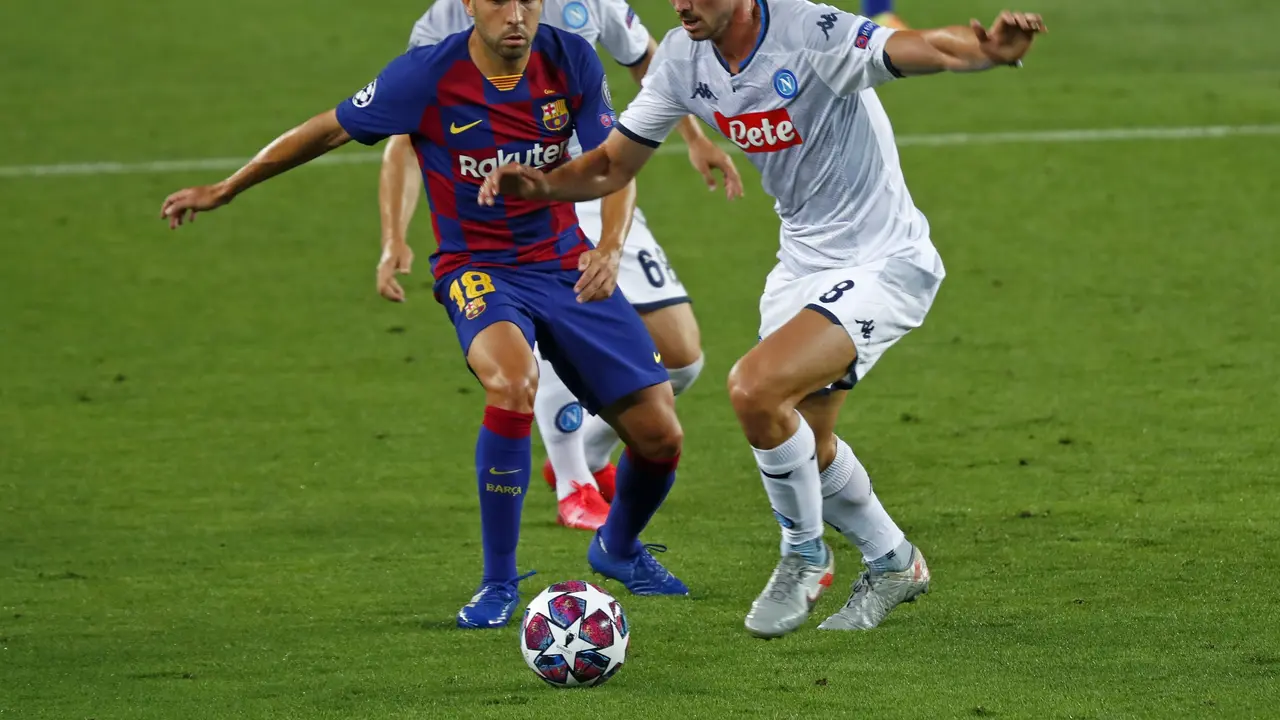 FOTO: Bungkam Napoli, Barcelona Melaju ke Perempat Final