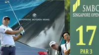 Sergio Garcia beraksi di SMBC Singapore Open. (Liputan6.com/Ahmad Fawwaz Usman)