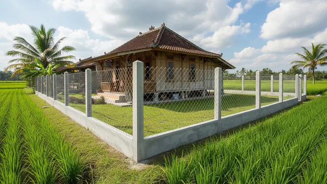 Kawat Harmonika Dengan Pondasi Padat
