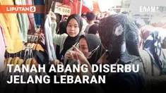 Jelang Lebaran, Tanah Abang Diserbu Warga