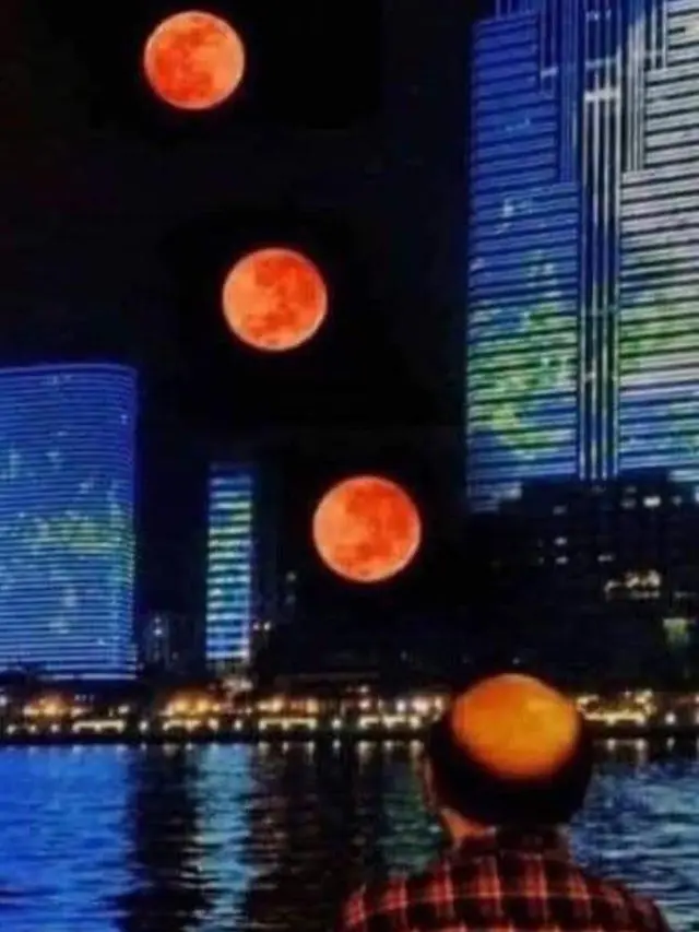 5 Foto Gerhana Bulan Ala Netizen Kocak, Bikin Geleng Kepala