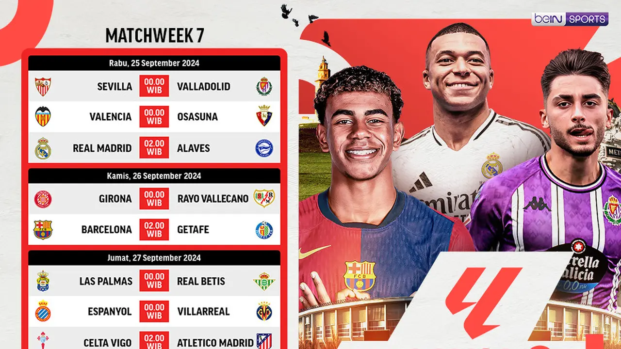 La Liga Matchweek 7 di Vidio