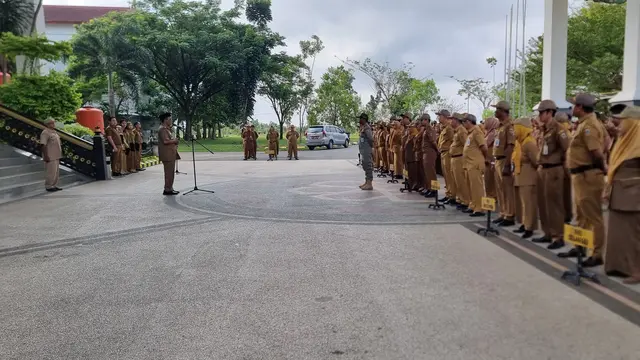 Apel Pagi Bersama Paman Birin, Pegawai Pemprov Kalsel Diselimuti Rasa Haru dan Sukacita