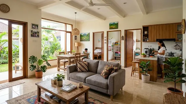 9 Desain Rumah 3 Kamar dengan Ruang Keluarga Menyatu, Bikin Hunian Terasa Lega