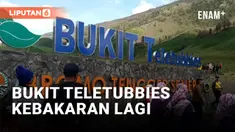 Bukit Teletubbies Kembali Kebakaran Diduga Akibat Ulah Pengunjung