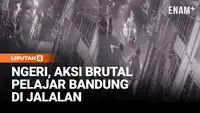 Brutal! Aksi Gerombolan Pelajar Aniaya Pengendara di Cimahi