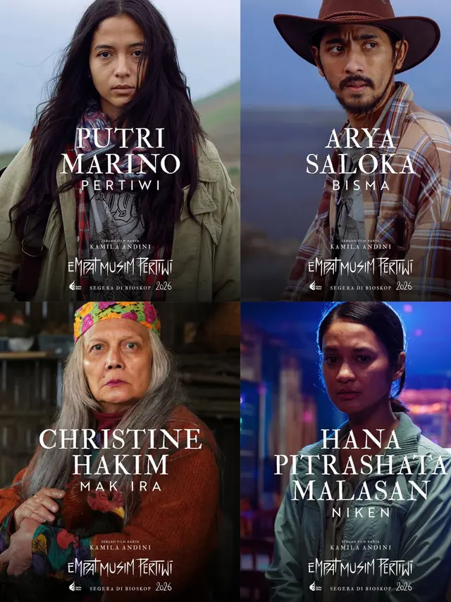 Pemeran di film Empat Musim Pertiwi