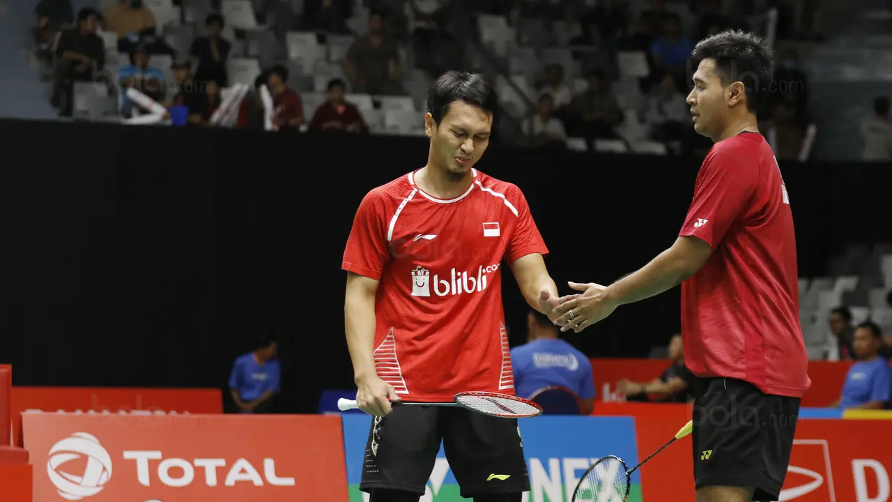 Indonesia Masters 2018 : Mohammad Ahsan dan Angga Pratama Vs Pieler Kolding dan Conrad Petersen