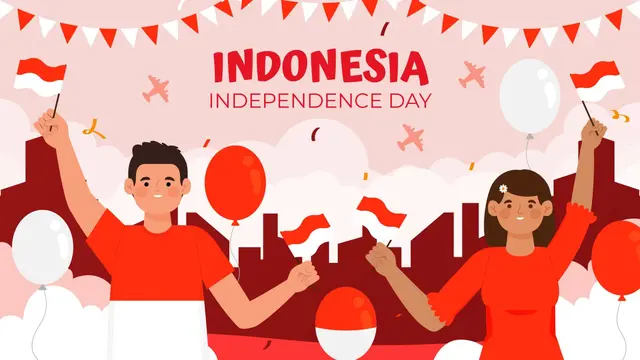 Ilustrasi kemerdekaan RI