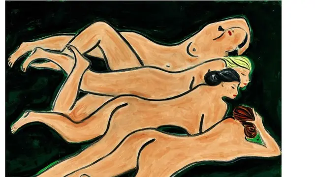 Sanyu, Quatre Nus (1950s)