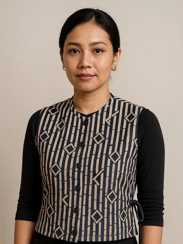 Model Rompi Batik Tali Samping (Foto: ChatGPT)