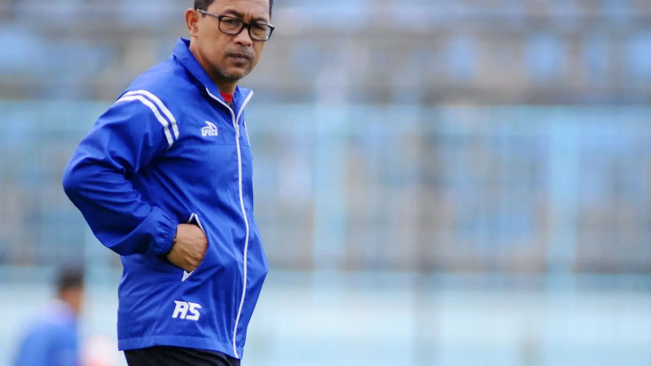 Pelatih Arema FC Aji Santoso (Liputan6.com / Rana Adwa)
