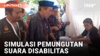 Simulasi Pemungutan Suara Pilgub DKI Jakarta, Penyandang Disabilitas Diikutsertakan