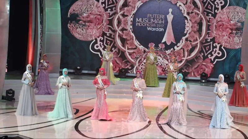 6 Besar Puteri Muslimah Indonesia 2017