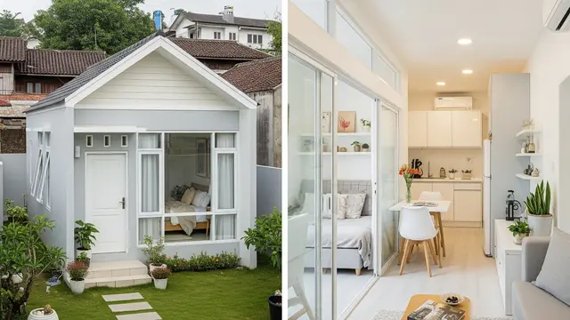 Desain Rumah 5x7 Meter di Desa agar Terlihat Luas (Image by Gemini AI)