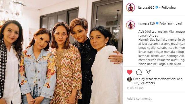 Unggahan Rossa. (Foto: Instagram @itsrossa910)