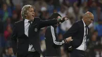 Pelatih Sporting Jorge Jesus bangga dengan performa timnya saat kalah 1-2 dari Real Madrid pada laga perdana penyisihan Grup F Liga Champions di Santiago Bernabeu ( REUTERS/Susana Vera)