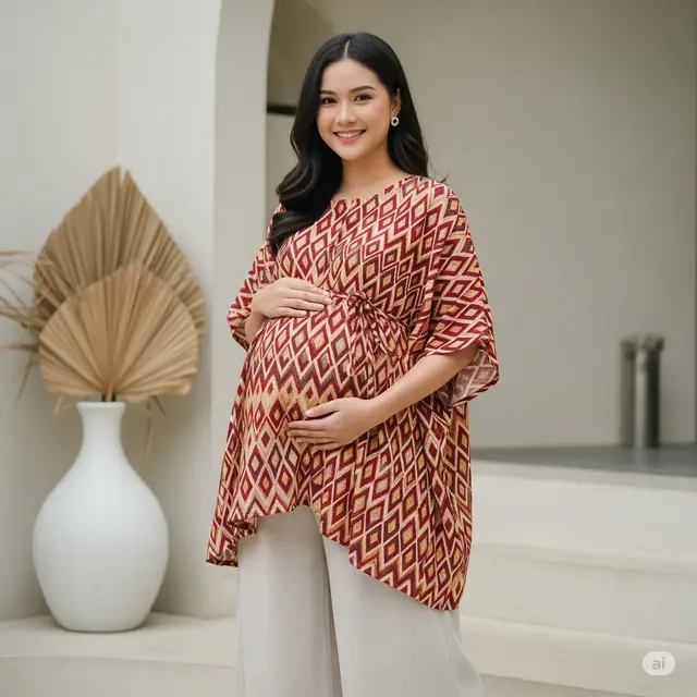 Inspirasi Outfit Ibu Hamil 5 Bulan. Foto: Gemini