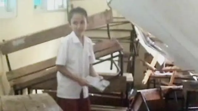 Atap Sekolah Roboh, 34 Siswa Terluka