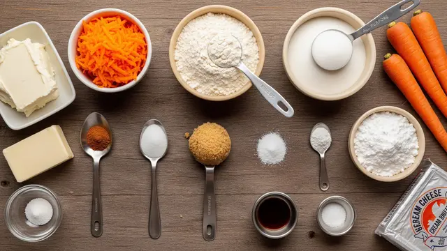 Bahan-bahan Cake Wortel Takaran Sendok