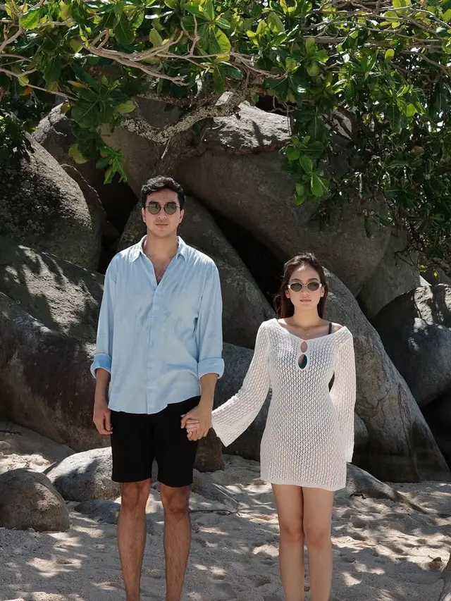 Salshabilla Adriani dan Ibrahim Risyad saat Rayakan Wedding Anniversary. [@salshabillaadr]