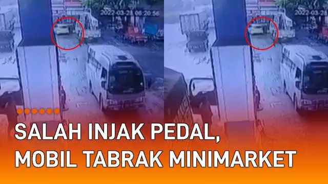 VIDEO: Salah Injak Pedal, Mobil Terobos Minimarket