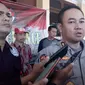 Juru Bicara Polda Jabar Komisaris Besar Polisi Trunoyudo Wisnu Andiko saat memberikan penjelasan ihwal penangkapan tersangka penyebara ujaran kebencian dan hasutan jahat di Mapolres Garut (Liputan6.com/Jayadi Supriadin)